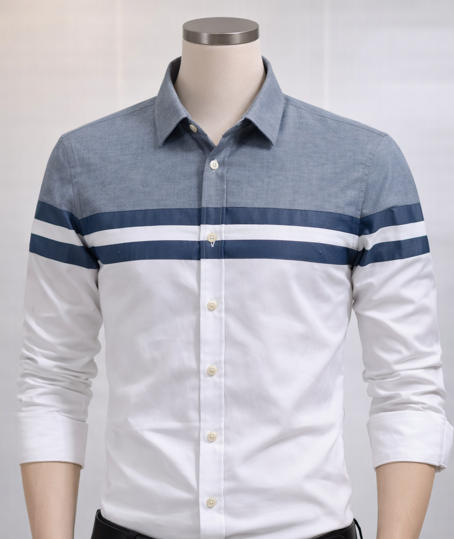 Essential Plain Cotton Shirt Set